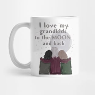 I love my grandkids to the moon and back Mug